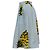 Falda midi MSGM con estampado de piña en algodón azul claro - vista 2