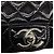 Chanel CC Quilted Pattern Wallet On Chain in Black Patent Leather - view 10