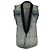 Autre Marque Saint Laurent Denim-Weste mit Smoking-Kragen aus blauer Baumwolle