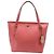 Saco Tote Coach Peyton Carry All em couro coral Laranja
