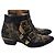 Botines bajas Chloé Susanna con tachuelas en cuero negro - vista 3