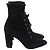 Botines de tacón Gianvito Rossi en ante negro - vista 3