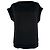 Blusa de manga curta Theory em seda preta Preto