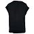 Blusa de manga curta Theory em seda preta Preto - vista 3
