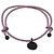 Bracciale intrecciato Bottega Veneta in pelle rosa