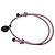 Bracciale intrecciato Bottega Veneta in pelle rosa - vista 2