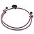 Bracciale intrecciato Bottega Veneta in pelle rosa - vista 3