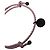 Bracciale intrecciato Bottega Veneta in pelle rosa - vista 4