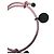 Bracciale intrecciato Bottega Veneta in pelle rosa - vista 5