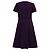 Autre Marque Abito midi a trapezio Brooks Brothers in lana viola