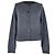 Jil Sander Strickcardigan mit Knöpfen aus grauer Wolle