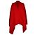 Pull cape en maille côtelée Rick Owens en laine rouge