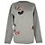 Valentino Garavani Sudadera Valentino con bordado de mariposa en algodón gris