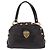 Gucci Babouska Heart Dome Satchel Leather Medium Negro