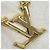 Portachiavi Louis Vuitton Charm LV Facet D'oro - vista 3