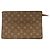 Louis Vuitton Monogram Pochette Homme Clutch Bag Marron