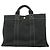 Hermès Bolso Tote Hermes Deauville MM Canvas Negro