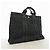 Hermès Bolso Tote Hermes Deauville MM Canvas Negro - vista 2