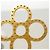 Louis Vuitton Keychain Charm Bijou Sac Page M65090 Argento D'oro - vista 5