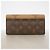 Louis Vuitton Monogram Giant Reverse Portefeuille Sarah Long Wallet Braun - Ansicht 10
