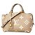 Sac à main Louis Vuitton Monogram Empreinte Bicolor Petit Palais PM Gris Écru