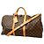 Louis Vuitton Brown Boston Monogram Keepall Bandoulière 55 Braun
