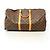 Louis Vuitton Brown Boston Monogram Keepall Bandoulière 55 Braun - Ansicht 13