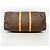 Louis Vuitton Brown Boston Monogram Keepall Bandoulière 55 Braun - Ansicht 3