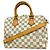 Borsa Louis Vuitton Damier Azur Speedy Bandoulière 25 Bianco