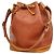 Bolso de hombro Louis Vuitton Epi Noe Castaño Dorado