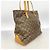 Bolso Tote Cabas Mezzo Monogram Louis Vuitton Castaño - vista 2