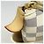 Sac cabas Louis Vuitton Damier Azur Totally PM Blanc - vue 7