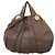Borsa a mano Gucci Guccissima in pelle marrone