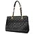 Borsa Tote Chanel in pelle di vitello martellata nera Nero