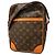 Bolso de hombro Louis Vuitton Monogram Danube MM Castaño