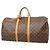 Louis Vuitton Brown Boston Monogram Keepall 55 M41424
