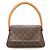 Louis Vuitton Monogram Mini Looping Handtasche Braun