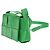 Bottega Veneta Cassette Maxi Intrecciato Leather Extra Mini Verde - vista 3