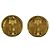 Chanel Vintage Coco Mark vergoldete Clip-Ohrringe Golden - Ansicht 2