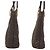 BALLY Vintage gesteppte braune Leder-Schultertasche mit Kette - Ansicht 7