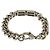 Bracciale Balenciaga Bb Icon Gourmette Misura M in Ottone Argento per Uomo - vista 2