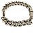 Bracciale Balenciaga Bb Icon Gourmette Misura M in Ottone Argento per Uomo - vista 3