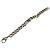 Bracciale Balenciaga Bb Icon Gourmette Misura M in Ottone Argento per Uomo - vista 5