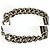 Bracciale Balenciaga Bb Icon Gourmette Misura M in Ottone Argento per Uomo - vista 8