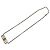 Collar Balenciaga BB Icon chapado en plata - vista 4