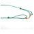 Autre Marque Bracciale in cordino mini con charm T Smile Tiffany & Co. Blu - vista 7