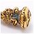 Pulseira de Berloques Banhada a Ouro Chanel Dourado - vista 7