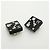 Chanel Black and Silver Clip-On Ohrringe Schwarz Silber - Ansicht 2