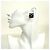 Chanel Black and Silver Clip-On Ohrringe Schwarz Silber - Ansicht 5