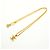 Collier Chanel plaqué or Doré - vue 3